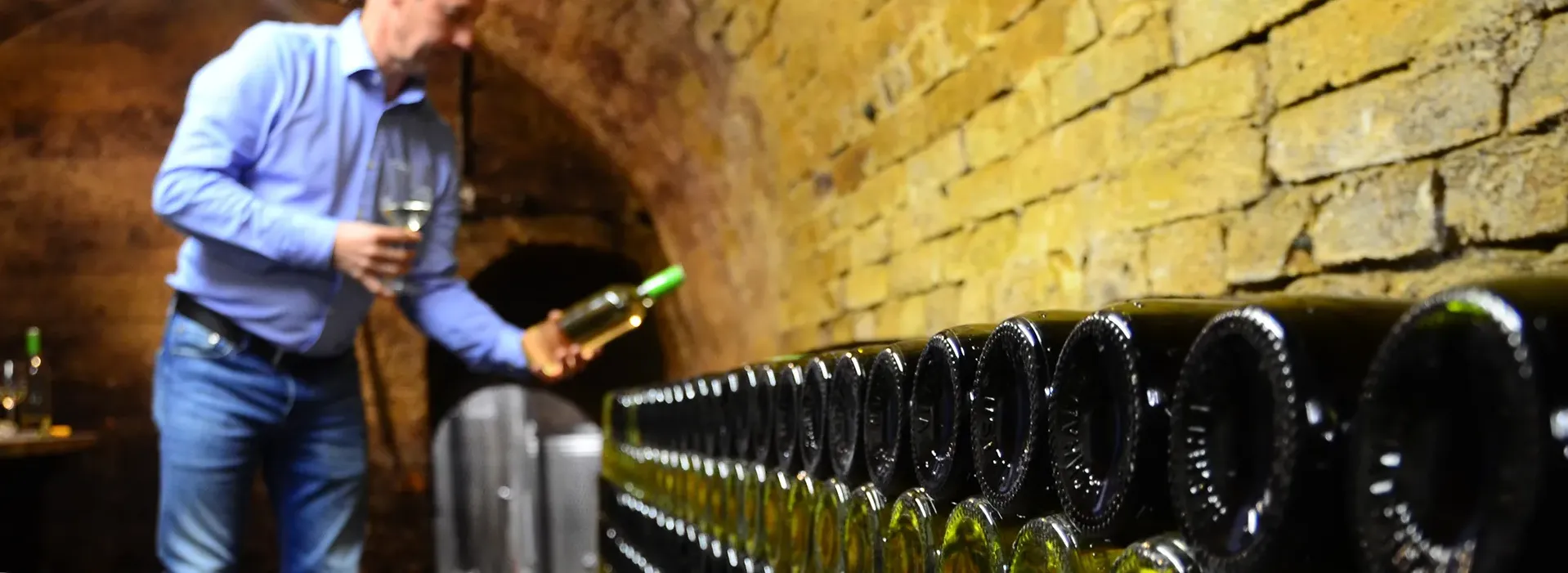 Lager Weinflaschen Weingut Gass