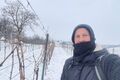 Foto von Thomas Gass beim Weingarten schneiden